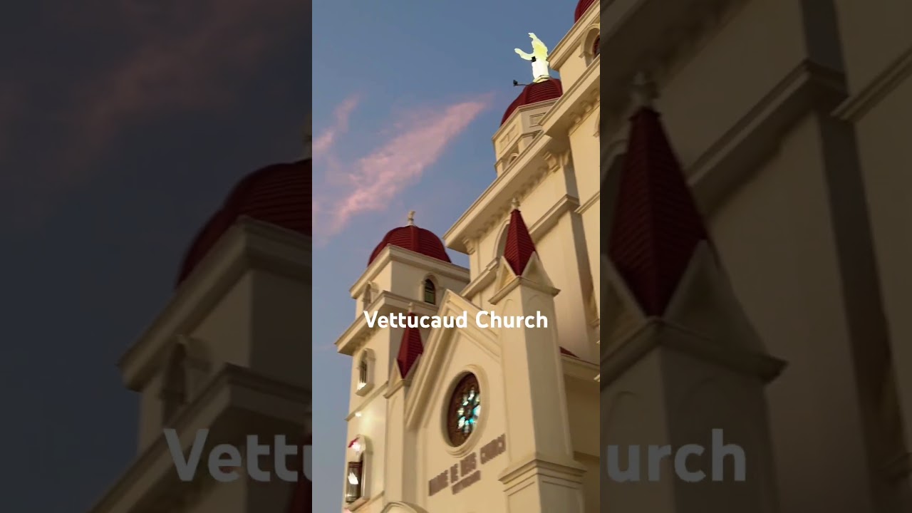 Vettucaud Church, Trivandrum, Kerala #travel #church#kerala #vettucaudchurch