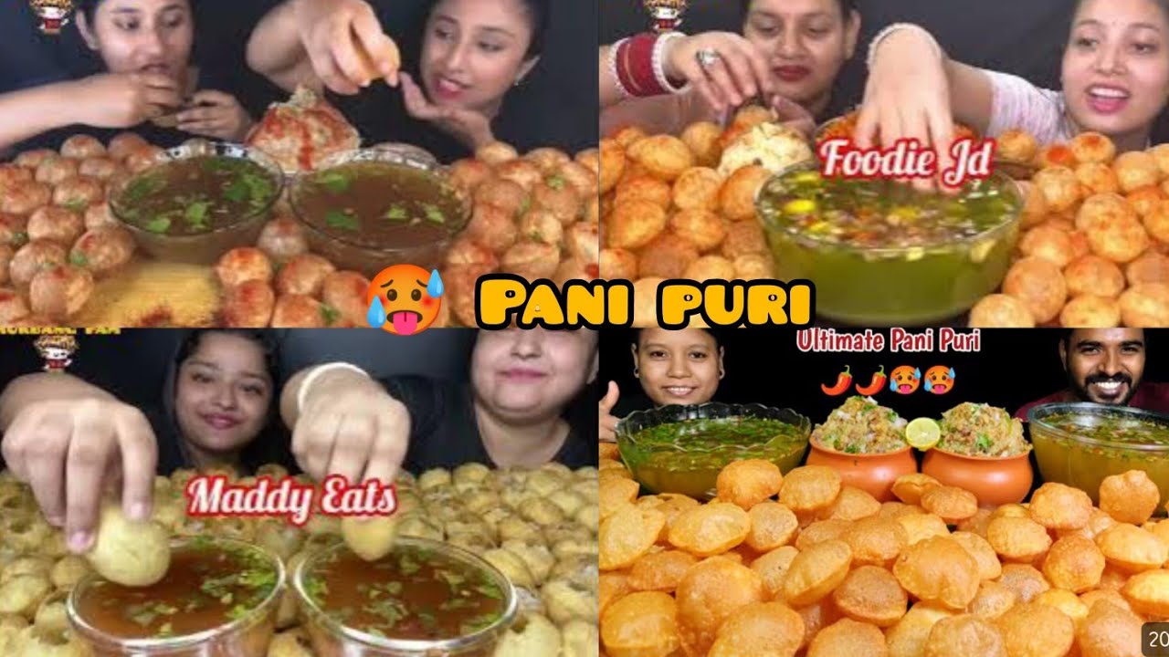 🥵🔥PANIPURI/GOLGAPPE EATING CHALLENGE | Indian Street Food Mukbang #golgappa #fuchka #dahipuri 