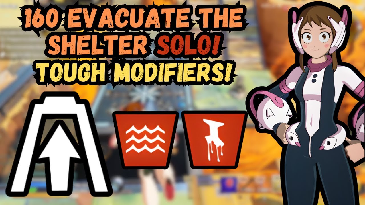 160 EVACUATE THE SHELTER - SOLO! w/ Hard Modifiers! Tire + Freeze Combo is KING! - Fortnite STW
