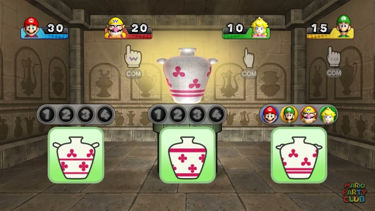 Mario Party 9 - Minigame - Urn It