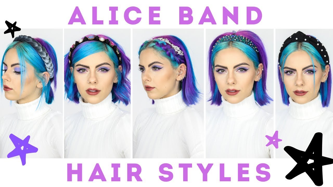 5 SHORT HAIRSTYLES with an ALICE BAND