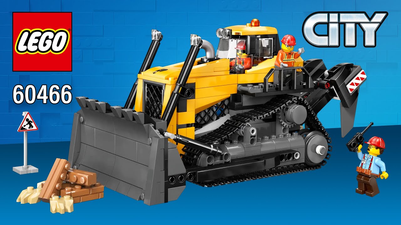 LEGO® City Yellow Bulldozer (682 pcs)[60466] Step-by-Step Building Instructions @Top Brick Builder