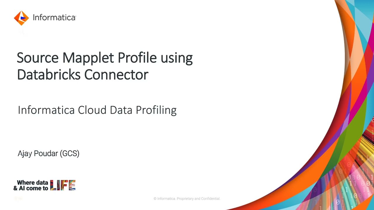 How to Create and Run Source Mapplet Profile using Databricks Connector