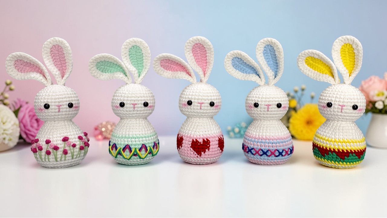 🐰 Easy Crochet Easter Bunny - The Best Easter Gift ♡ Part 2