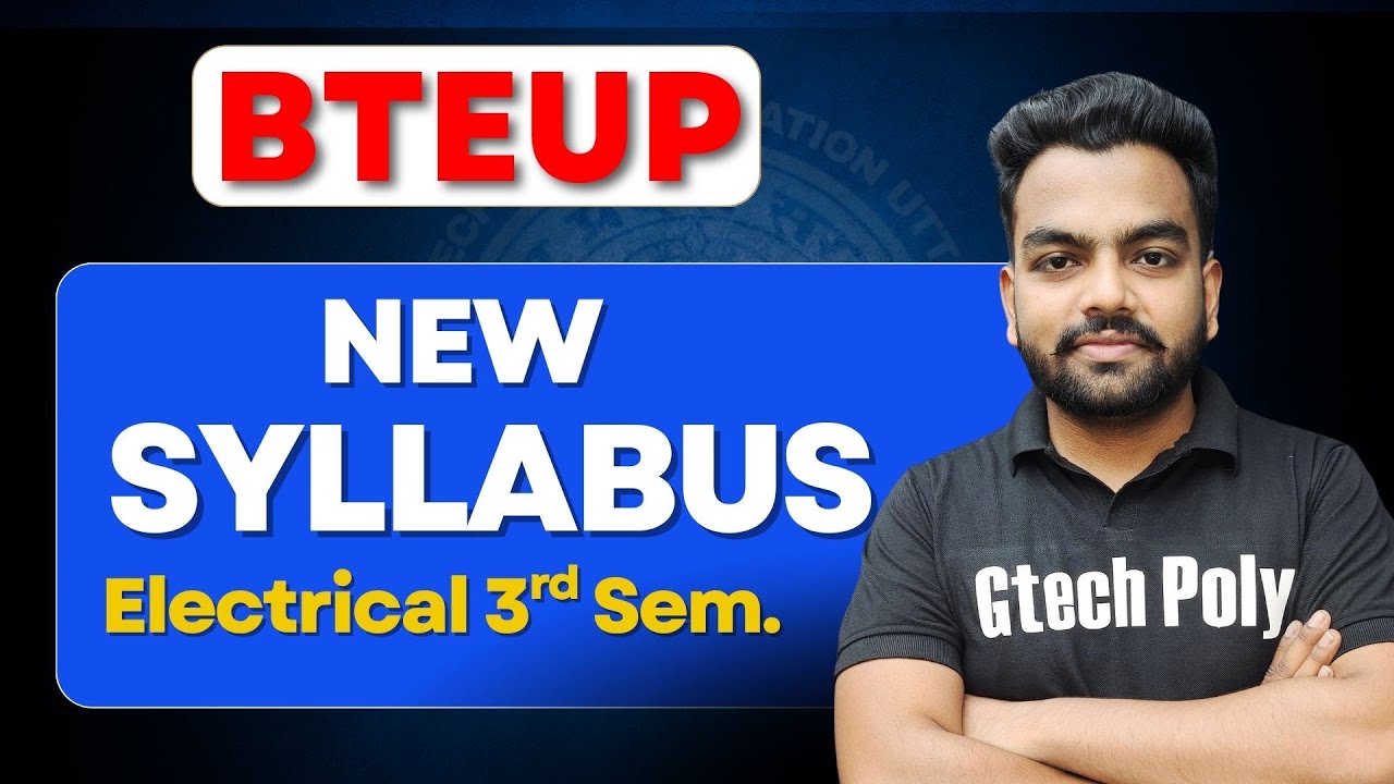 New Syllabus | Electrical Engineering 3rd Sem. | Polytechnic BTEUP | 2025-26