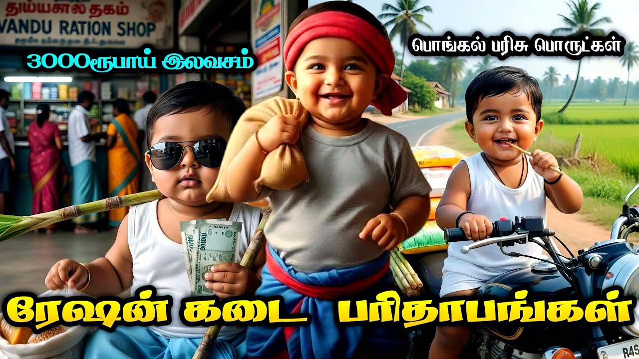 சில்வண்டு ரேஷன்கடை  😂🤯|| #ai#babytalk#babyspeaking#funny#shorts#shortsfeed#veo3#trending#cutebaby 