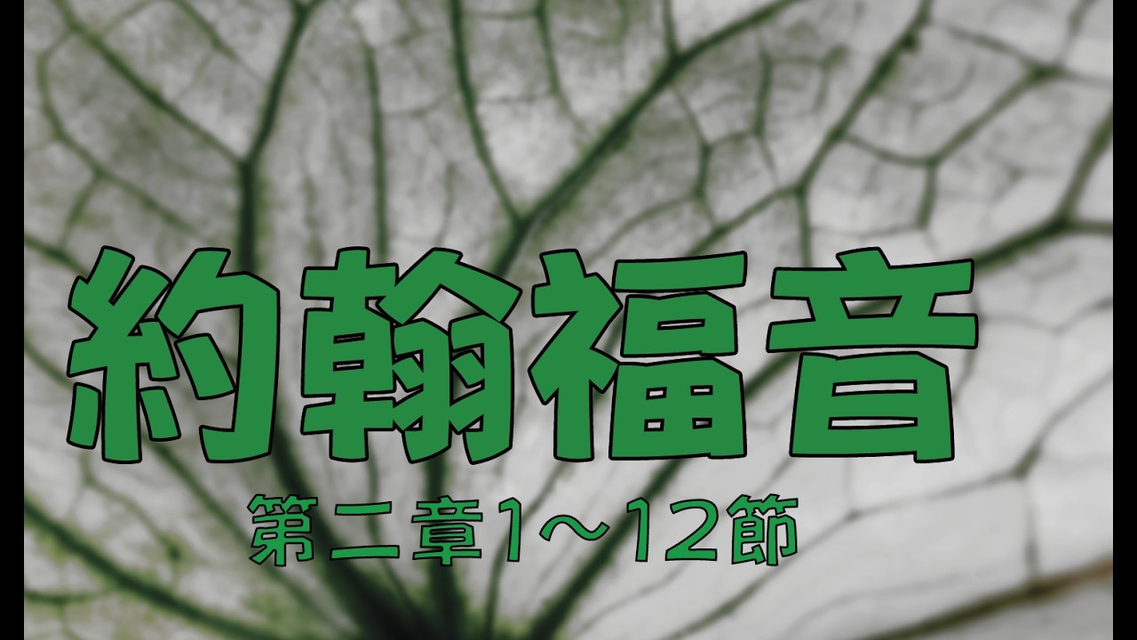 2026.2.26 約翰福音二章1～12節