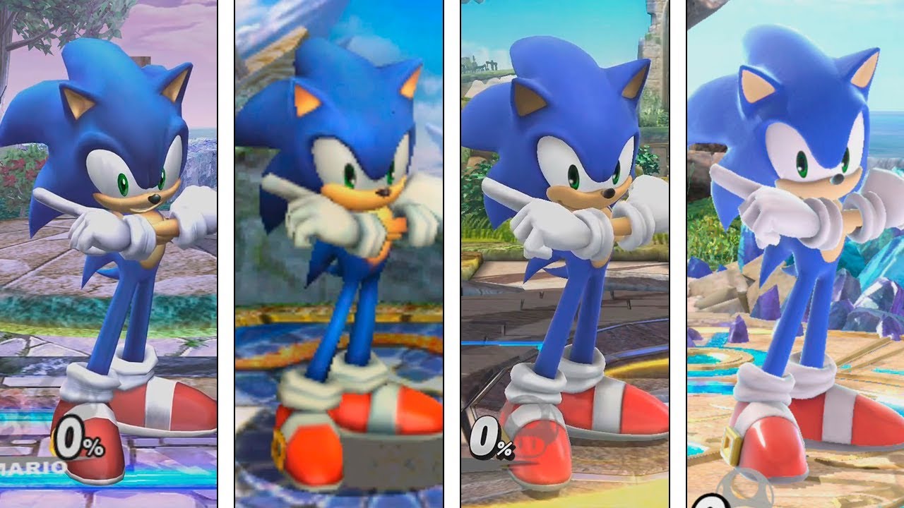 Super Smash Bros Ultimate | Sonic Evolution | 2008-2018