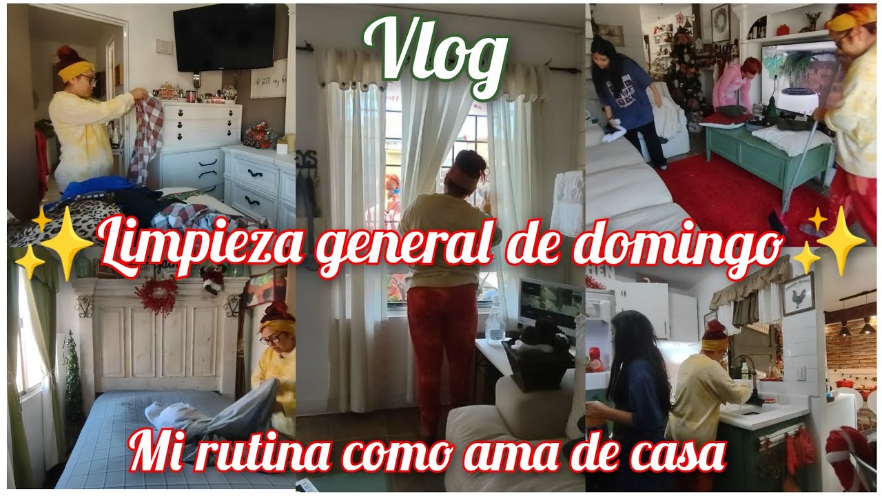  Vlog 🥰 Limpieza general Casa #infonavit 🏠🧹 Así fue mi domingo de limpieza y orden 😉👌🏻 