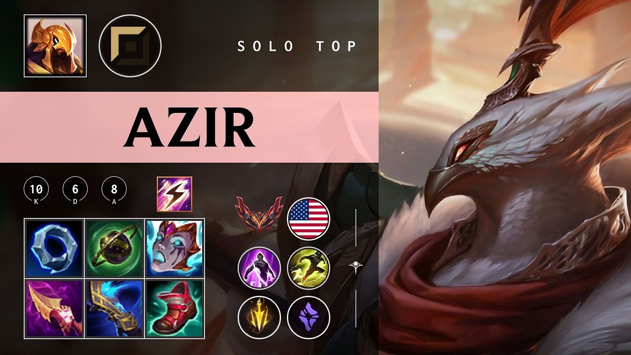 Azir Top vs Zaahen - NA Grandmaster Patch 26.05