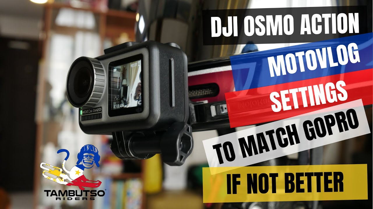DJI OSMO Action MotoVlog Settings To Match GoPro if not BETTER