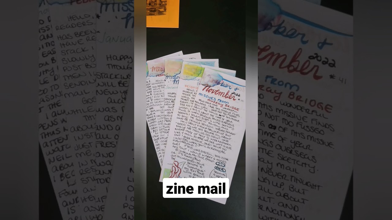 Whats in the mail zine reader? #zinester