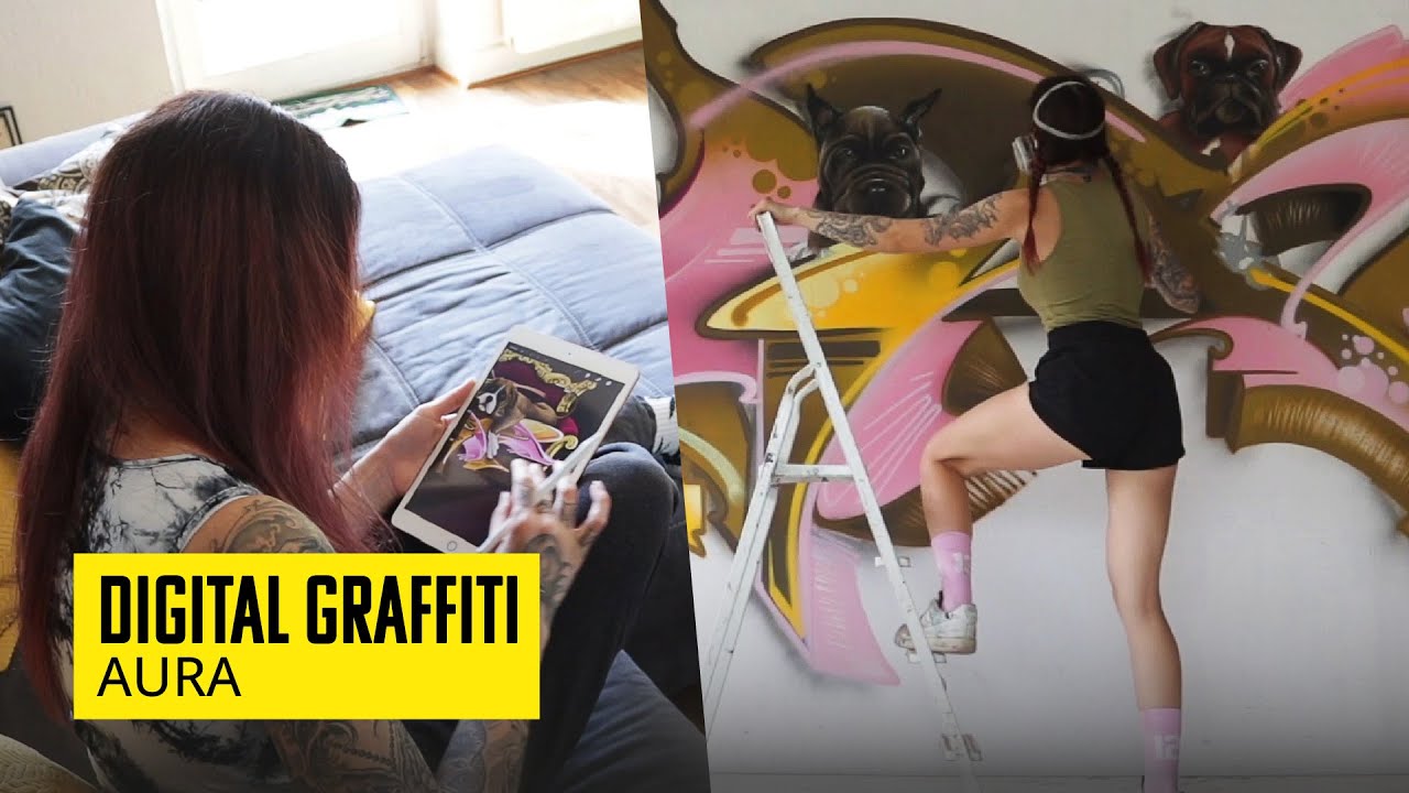 Digital Graffiti With Aura