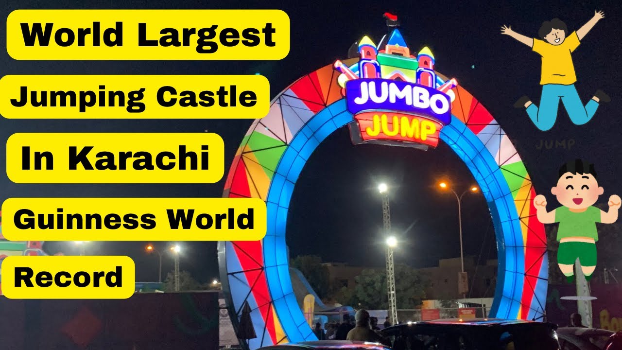 World largest jumbo jump in Karachi|jumping castle|Jumping World Trampoline Park