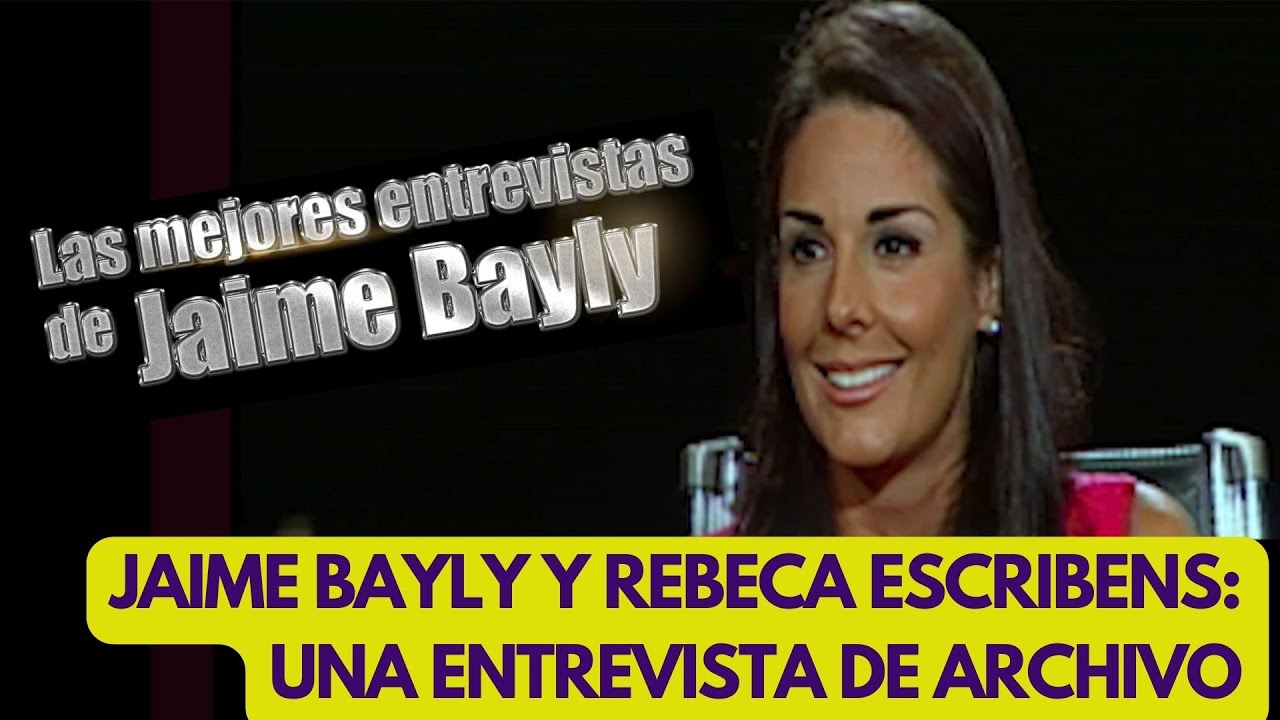 JAIME BAYLY entrevista a REBECA ESCRIBENS | Latina | Video OFICIAL