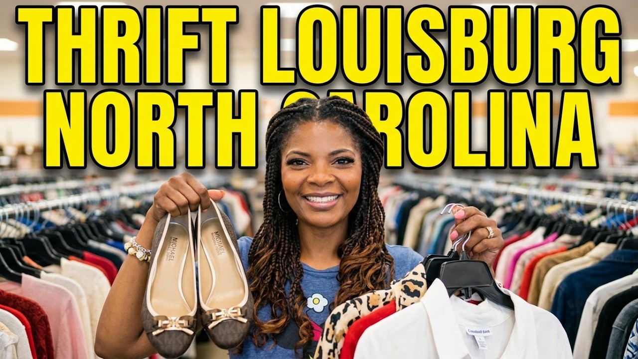Let’s GO THRIFTING in LOUISBURG NORTH CAROLINA‼️GOODWILL HUNTING ‼️FOUND My First MADEWELL Sweater‼️