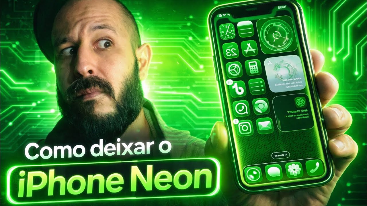 Como deixar seu iphone COMPLETAMENTE NEON