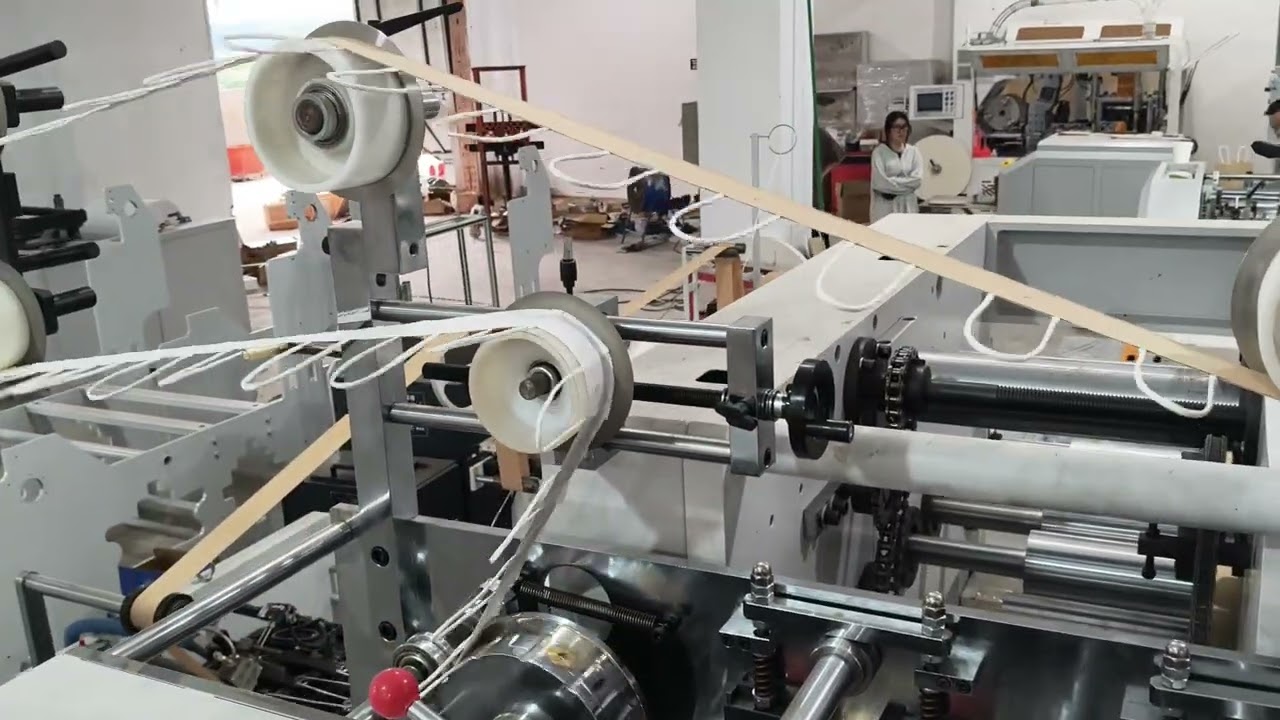 Fully automatic 220 square bottom paper bag machine