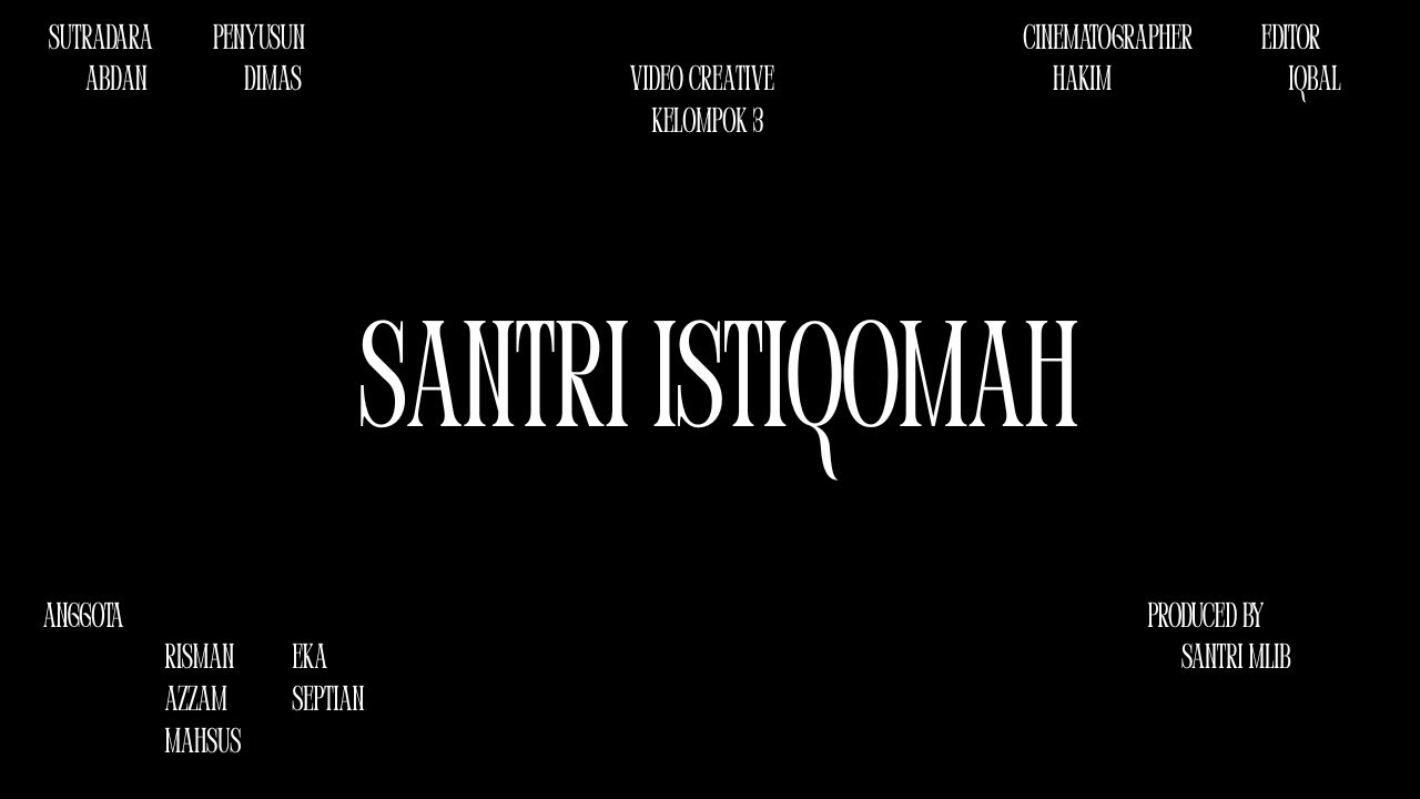 Santri Istiqomah - Lomba Video Th. 2025/2026
