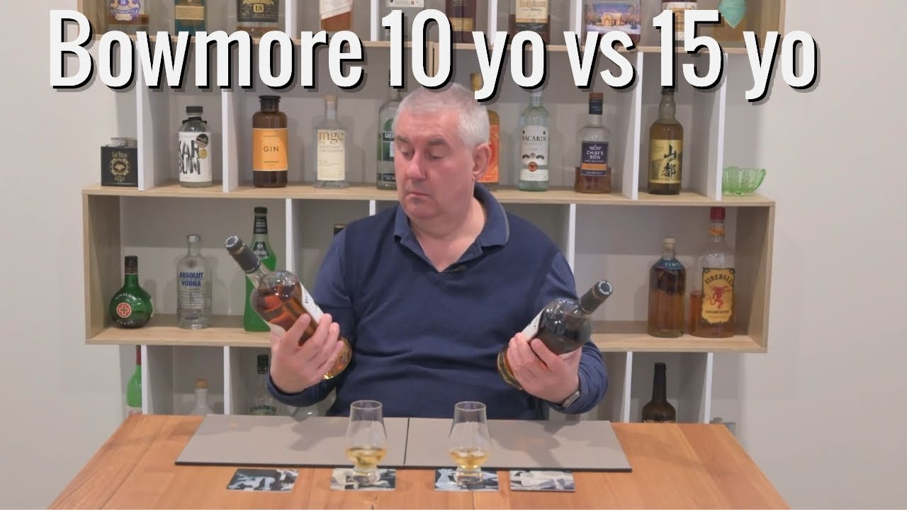 Bowmore 10 yo vs.15 yo Single Malt Scotch whisky