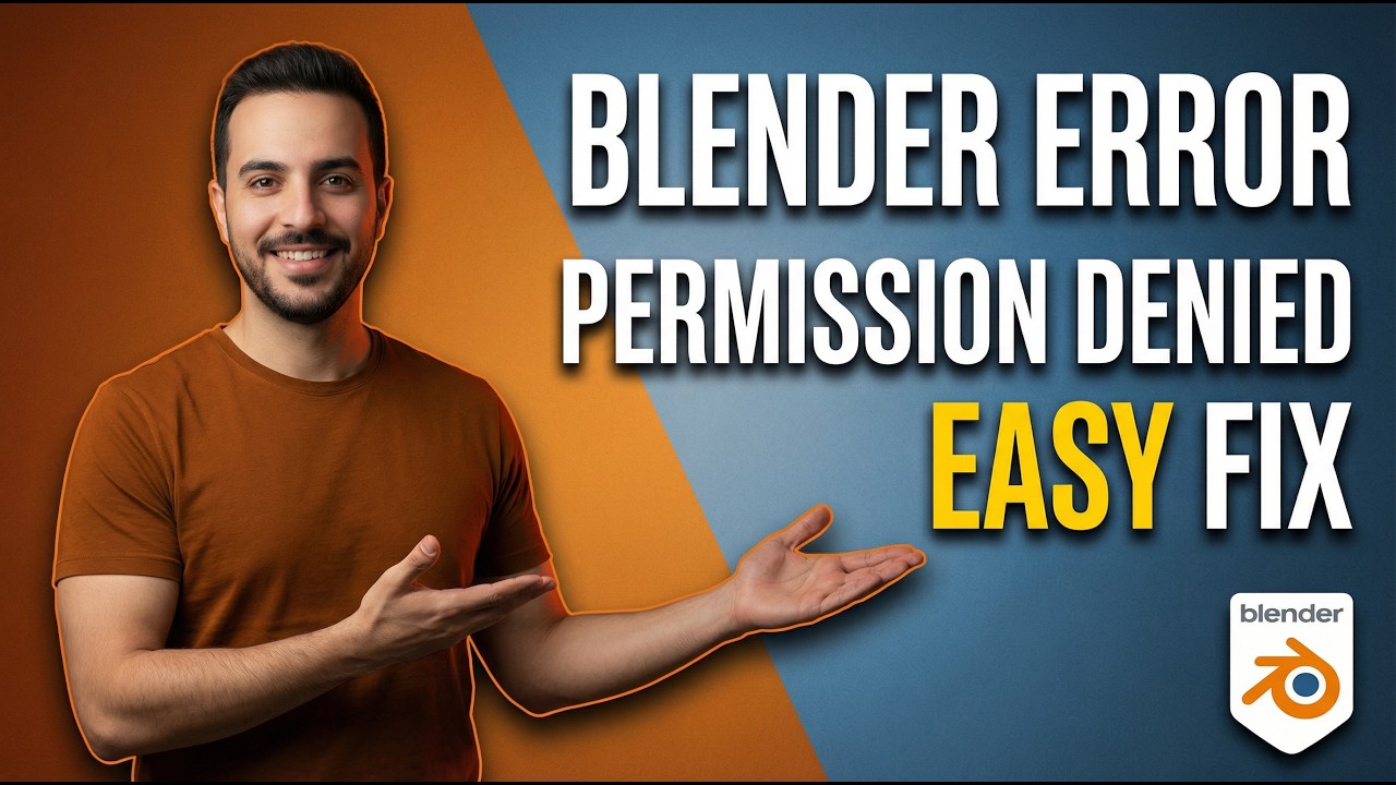 Blender Error Permission Denied (Easy Fix Guide)