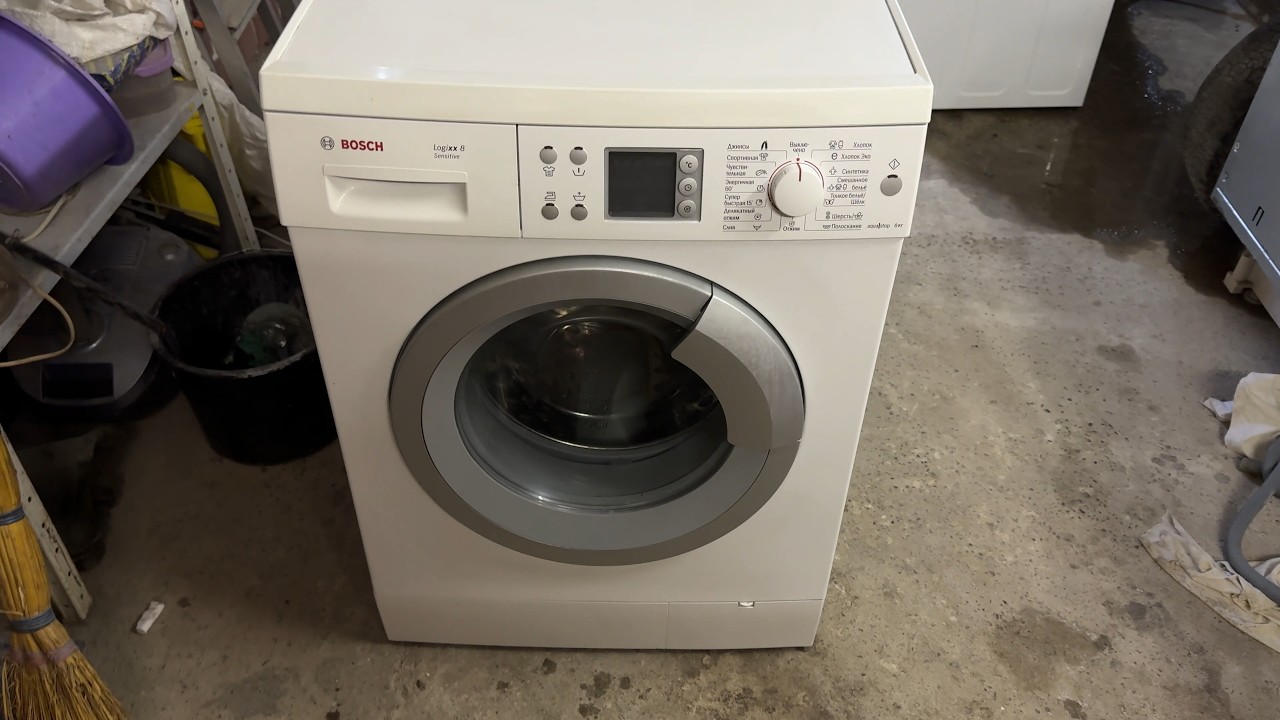 Bosch Logixx 8 — полный разбор и замена подшипников своими руками