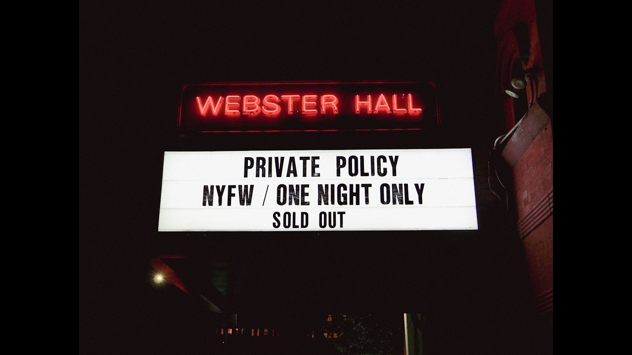 PRIVATE POLICY Fall Winter 2026 Runway Show 