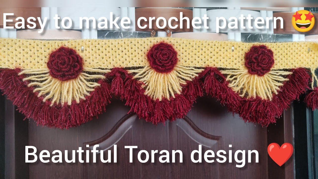 Wow ✅ Designer Toran 2025 💯 rose Flowers Toran 💫 Gate parda/Bandhanwar Easy Design for Beginner
