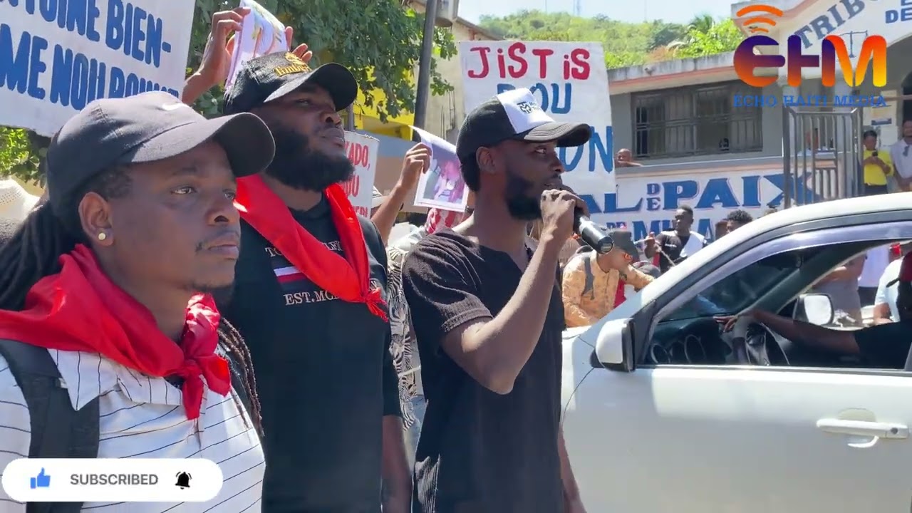Gwo Manifestasyon nan vil Miragwàn pou mande Jistis Pou Edson , epi mande depa katèl Majistra.