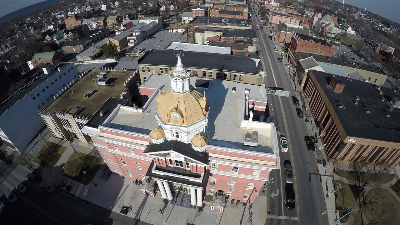 Martinsburg, WV Views from above (4K)