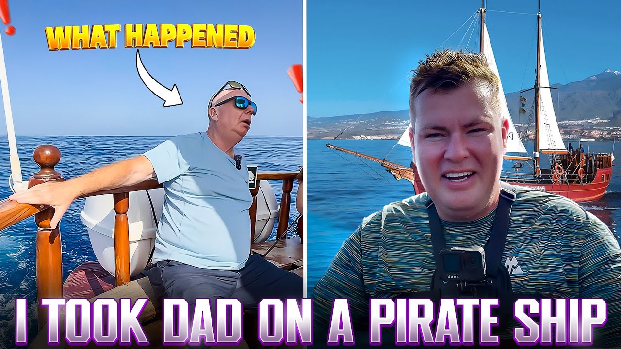 I Took Dad on a PIRATE SHIP in Tenerife… He Didn’t Feel Well! ☀️🐋 Los Cristianos Excursion!