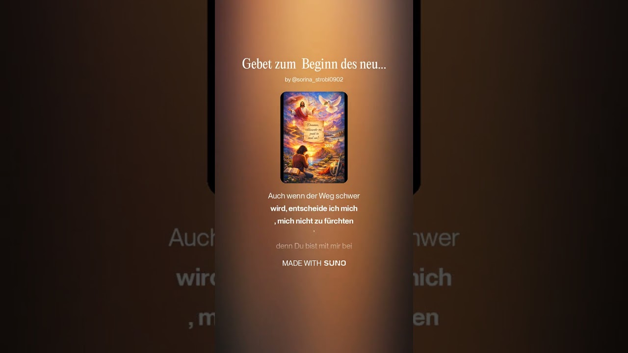 Gebet zum Beginn des neuen Jahres