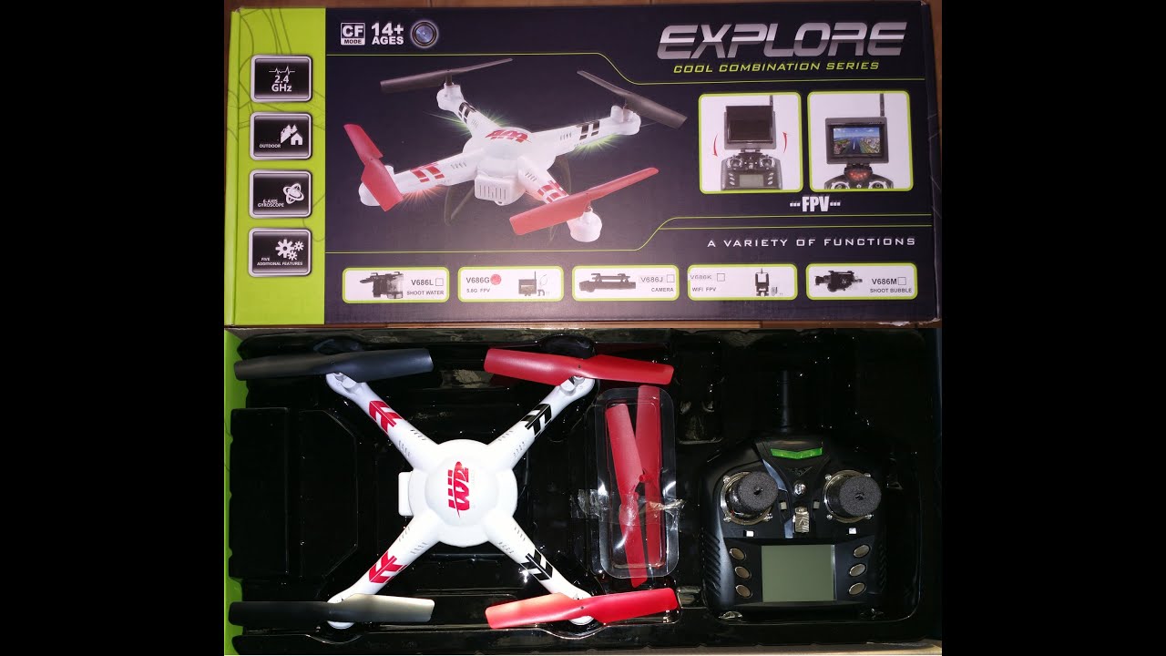 WLtoys V686G - RTF FPV 5.8G mini-quadcopter - FPV Latency Test