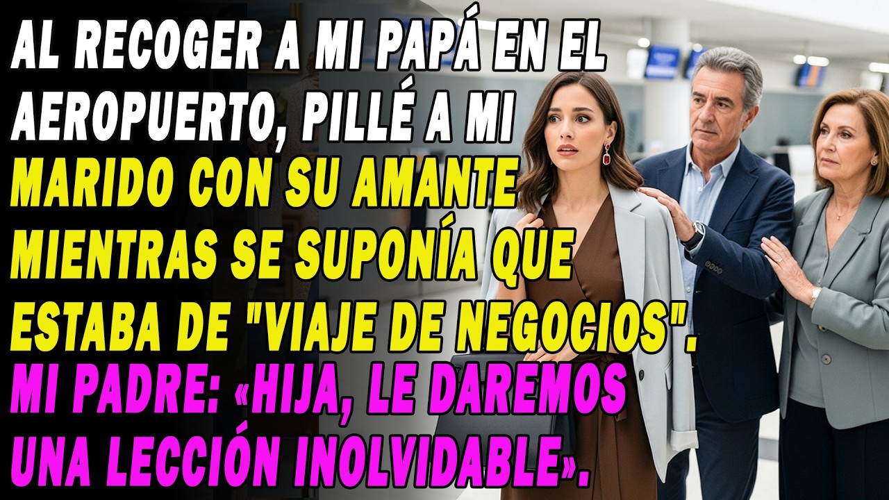 Al Recoger A Mi Papá En El Aeropuerto✈️ Pillé A Mi Marido Con Su Amante Mientras Se Suponía Que...