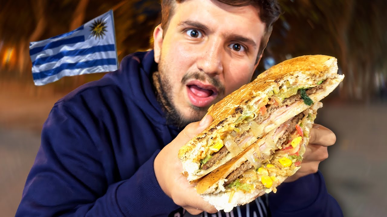 PROBANDO COMIDA CALLEJERA en URUGUAY 🇺🇾 (2024)