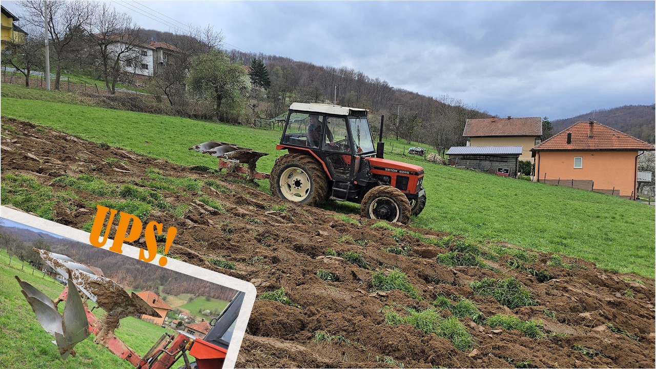 Zetor 6245 - Oranje ledine: SLOMILI SMO PLUG!? | Vogel & Noot HF L800