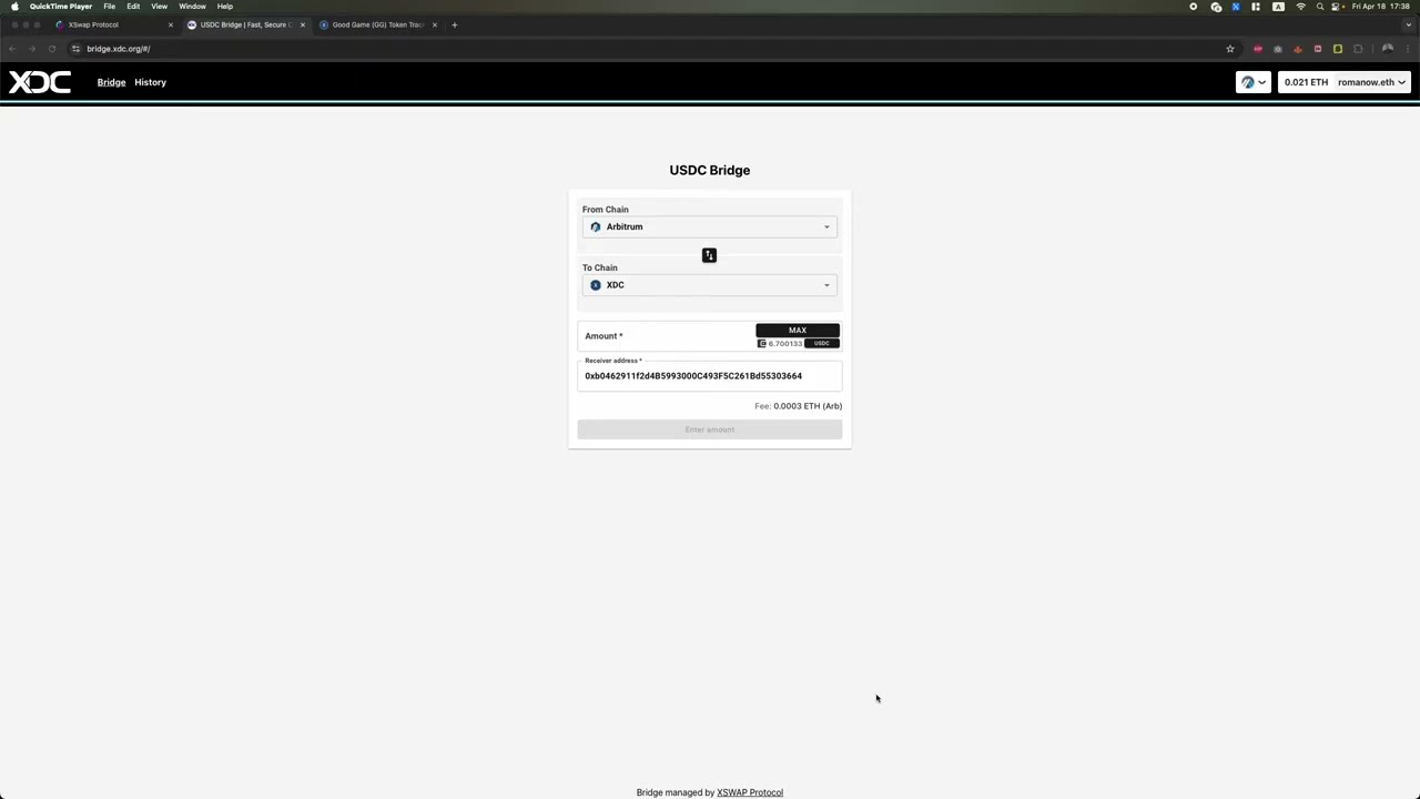 Create / Add liquidity with USDC.e on XDC Network
