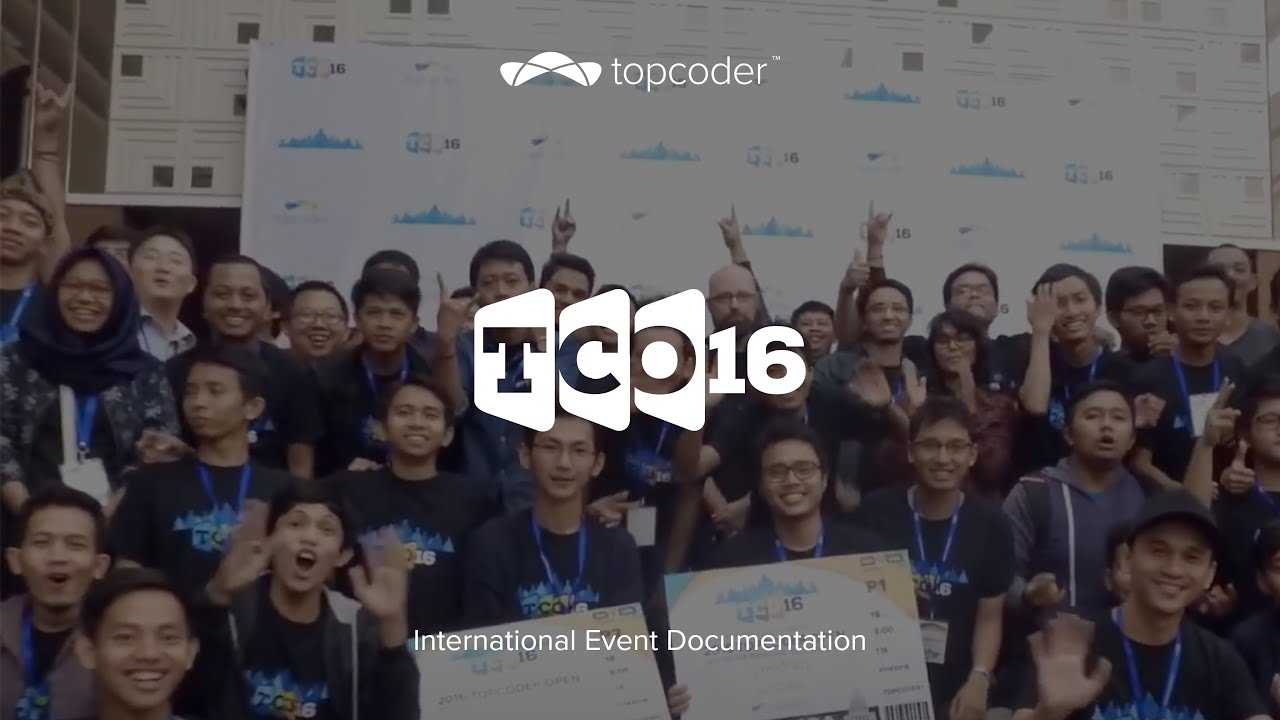 Topcoder - TCO16 Regional  UI Design | International Event Documentation