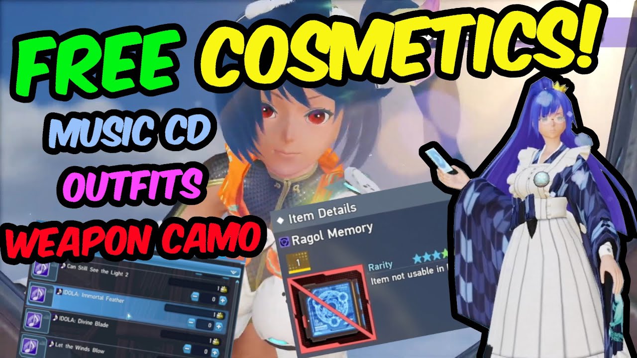 [PSO2:NGS] Free Cosmetics