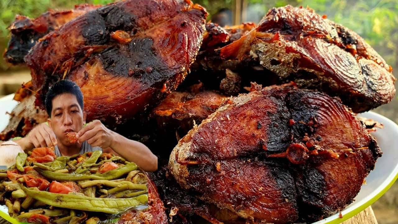 KINAMATISANG UGAT NG GABI AT PRITONG TUNA | PAGKAING BUKID | OUTDOOR COOKING |Team AgustinTV