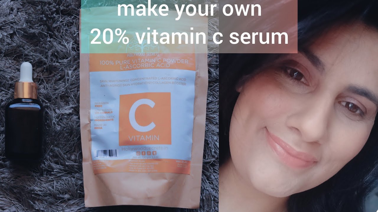 20% VITAMIN C  बनाने का आसान फॉर्मूला । घर पर बनाएं अपनी विटामिन सी और देखें कैसे चमक है आपका चेहरा