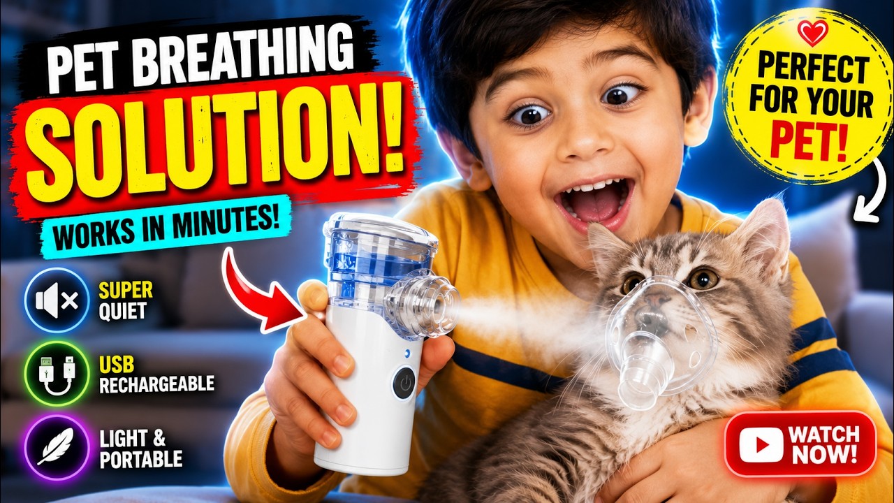 Portable Nebulizer for Adults & Kids | Silent & Efficient Nebulizer Machine for Easy Breathing 💨🏡✈️