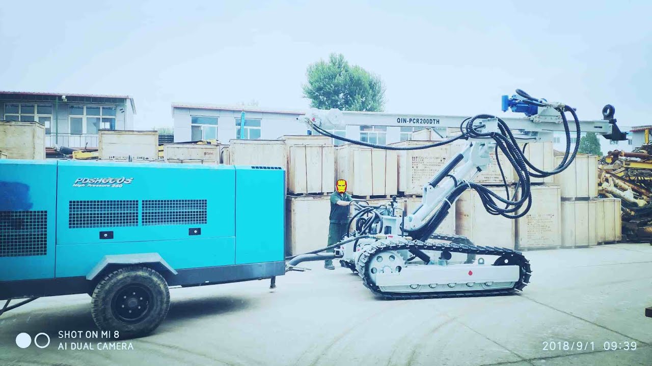 QIN PCR200-DTH Pneumatic Crawler Rock drilling rig (Official ads)