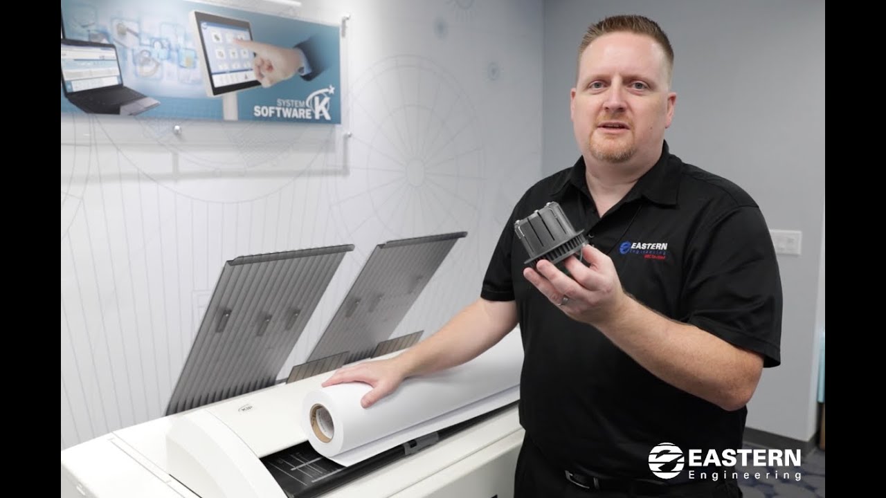 KIP 660 wide format printer training with Eastern Engineering