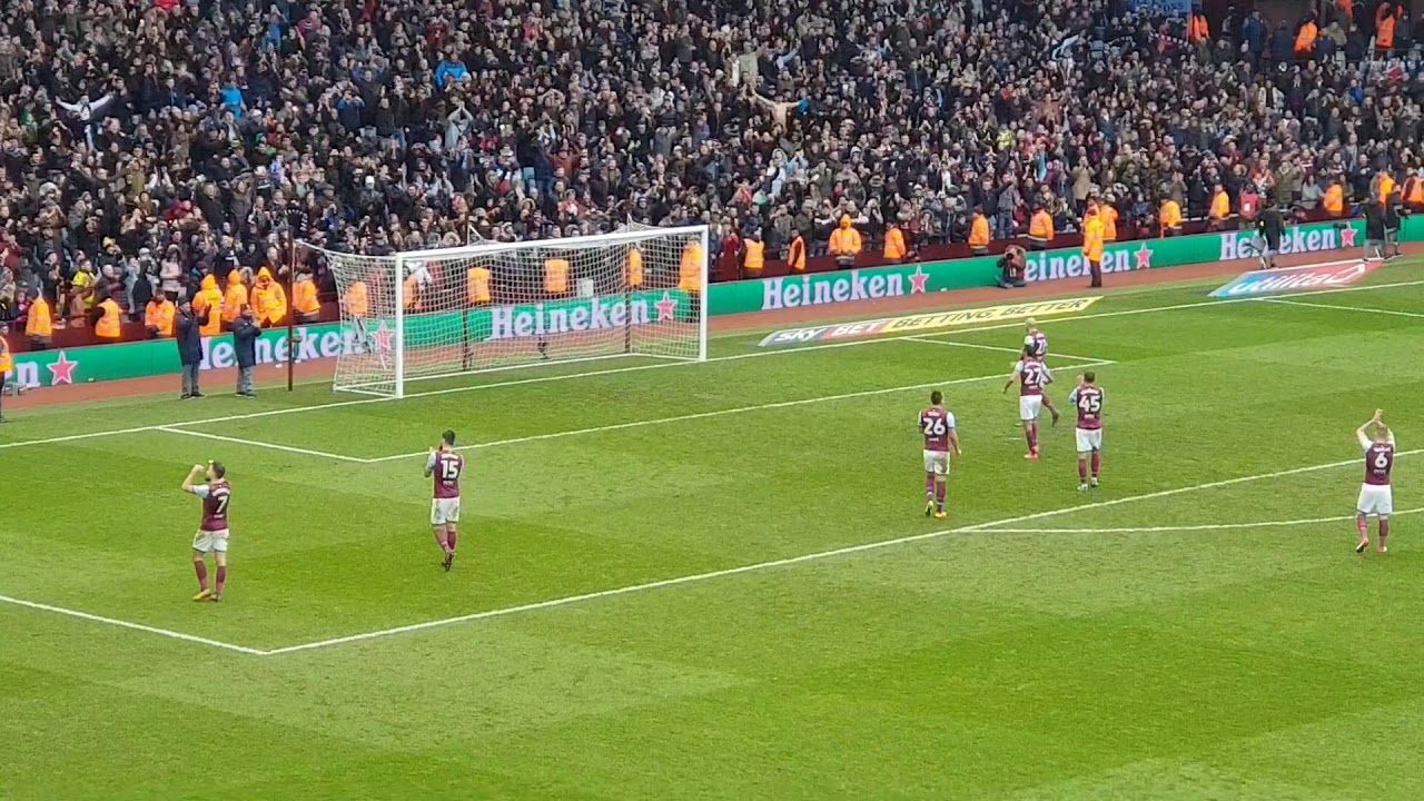 Aston Villa vs Birmingham City 11.02.18 Terry respecting holte end and don't look back in anger