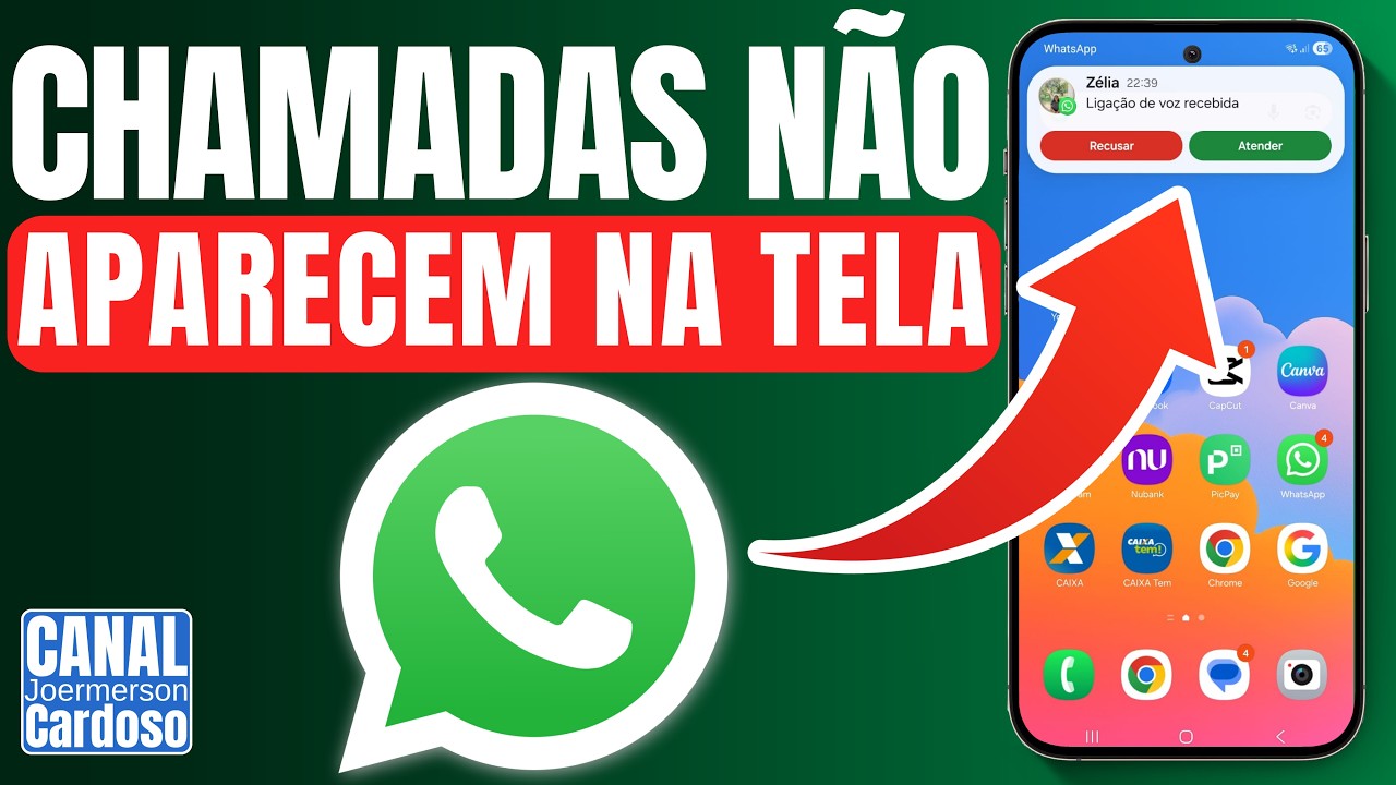 Chamadas do WhatsApp NÃO Aparecem na TELA do Celular? RESOLVA AGORA!
