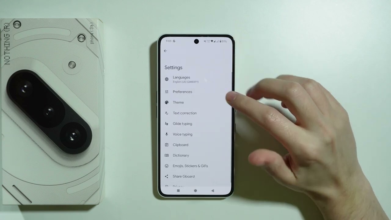 Nothing Phone 3a/3a Pro: как найти настройки эмодзи