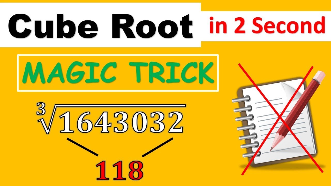 CUBE ROOT निकले सिर्फ 2 Second में | MAGIC TRICK of Cube Root in Hindi | NO PEN NO PAPER