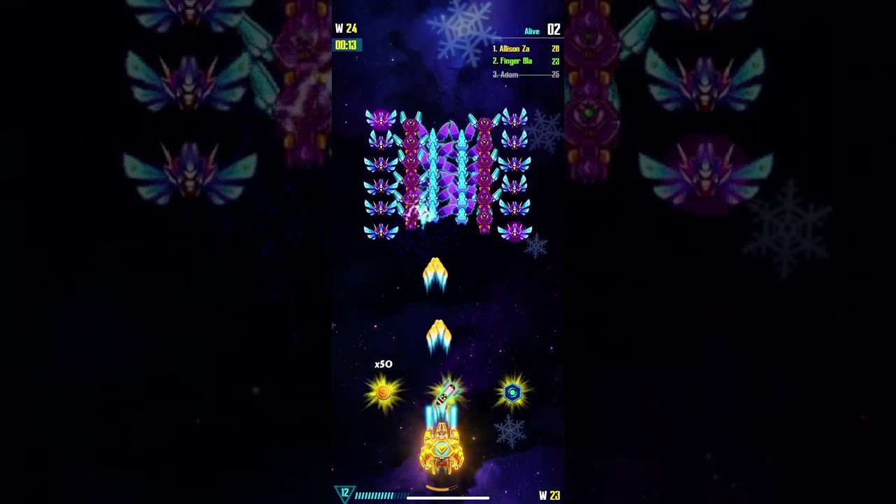 1 vs 100 2nd PvP Survival Mode - Galaxy Attack Alien Shooter #gaas #galaxyattackalienshooter #pvp