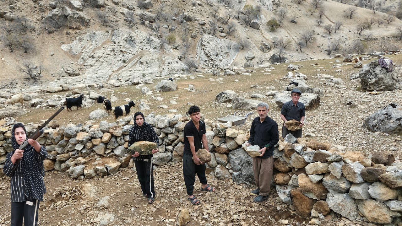 The Hard Life of Nomads in the Zagros Mountains: Nomads' Solidarity to Build Stone Goat Pens